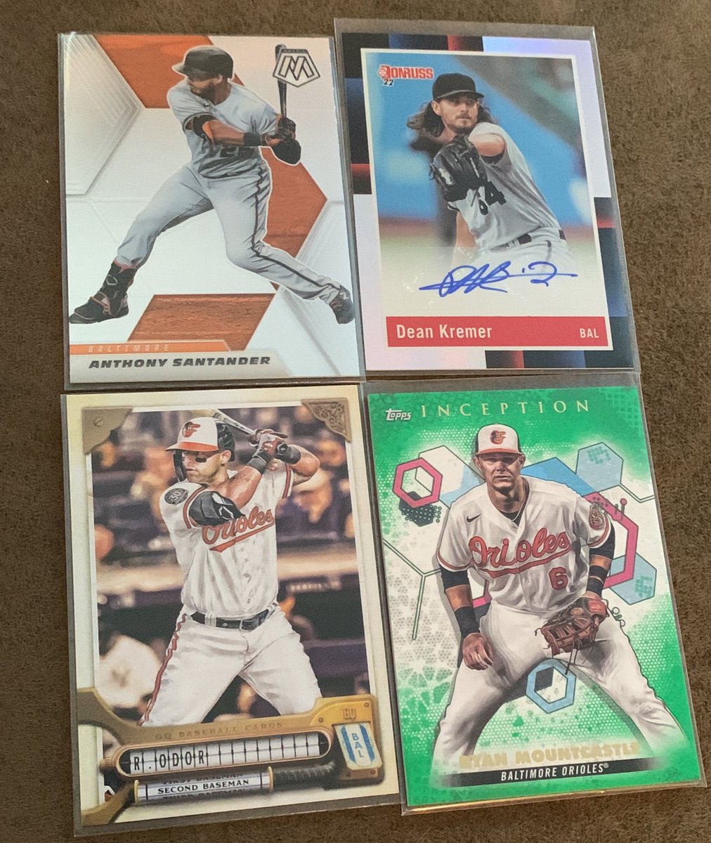 A man of my word. Like retweet and follow. I’ll select 1 follower that likes and retweets to receive all 4 of these cards including the Kremer auto! Winner selected around 7:07 pm tomorrow night #Birdland