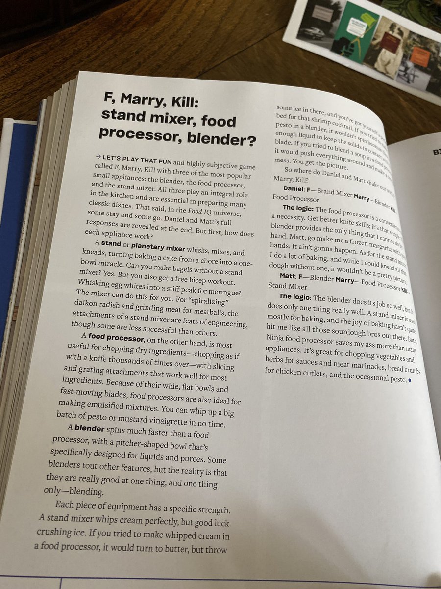 MarianLiberryan's tweet photo. I’m probably doing it rong by skipping the recipes, but THIS 👇🏻 is what I ❤️ about this cookbook @chefholzman @mattrodbard It answers all the food Q’s with none of the snootiness of foodies/chefs. Expect to see it in my regular #readadv rotation https://t.co/J35ZowIuUD