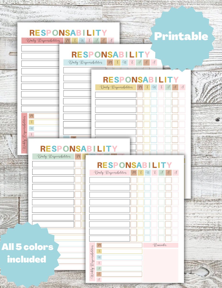 DokesCo's tweet image. Excited to share the latest addition to my #etsy shop: Responsibility Chore Chart for Kids Daily Weekly Routine Reward System Printable To Do List Child Homeschool PDF etsy.me/3NR4W75 #responsibilitychart #chorechart #printable #instantdownload #digitaldownload