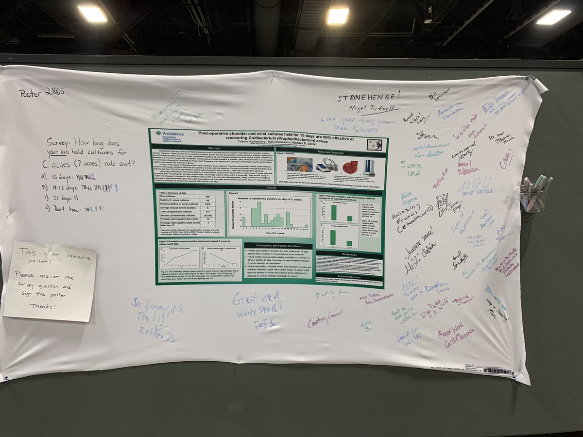 richdavisphd's tweet image. That’s a wrap on #ASMicrobe and also the literal wrap on the mini micro poster. Really happy with how awesome and kind everyone was.

Thanks to everyone who came by, asked questions, answered the survey (got some good, expected data) and signed the poster 😊