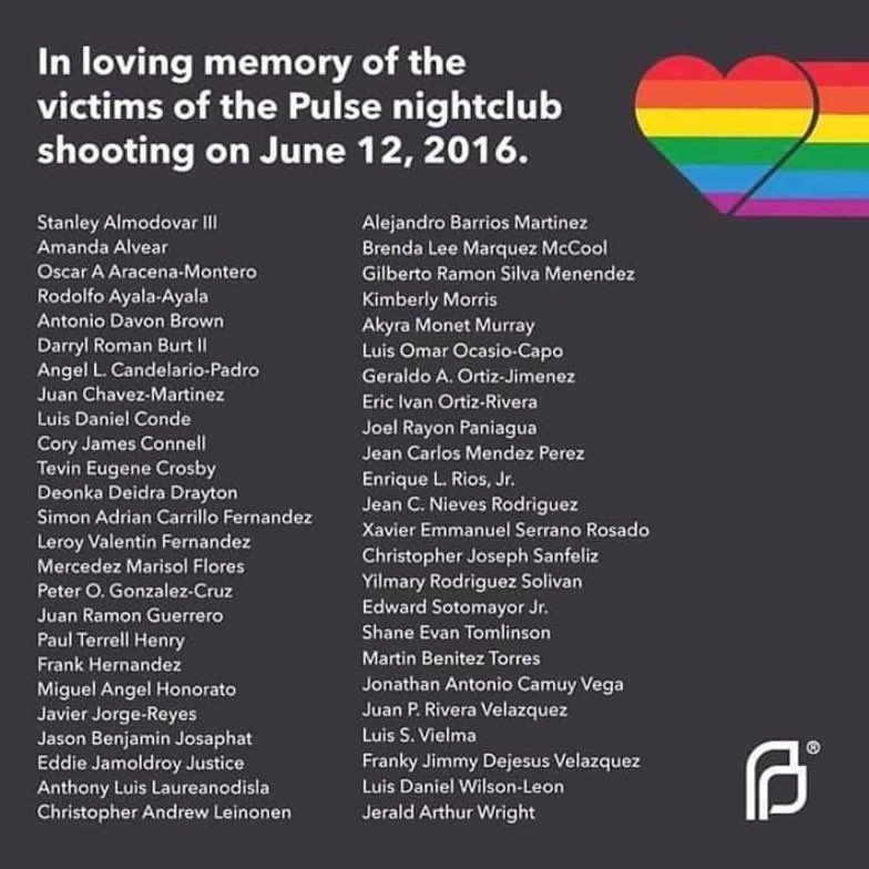 SIX YEARS LATER: We remember & celebrate the lives of the 49 people who lives were tragically taken at #PulseNightClub! 🏳️‍🌈