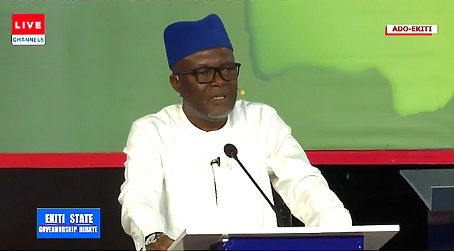 channelstv's tweet photo. #EkitiGovDebate: I Will Prioritise Security To Ensure Increased IGR – Olabisi Kolawole
https://t.co/bomfP5KePE https://t.co/Ji7BEnqfRX