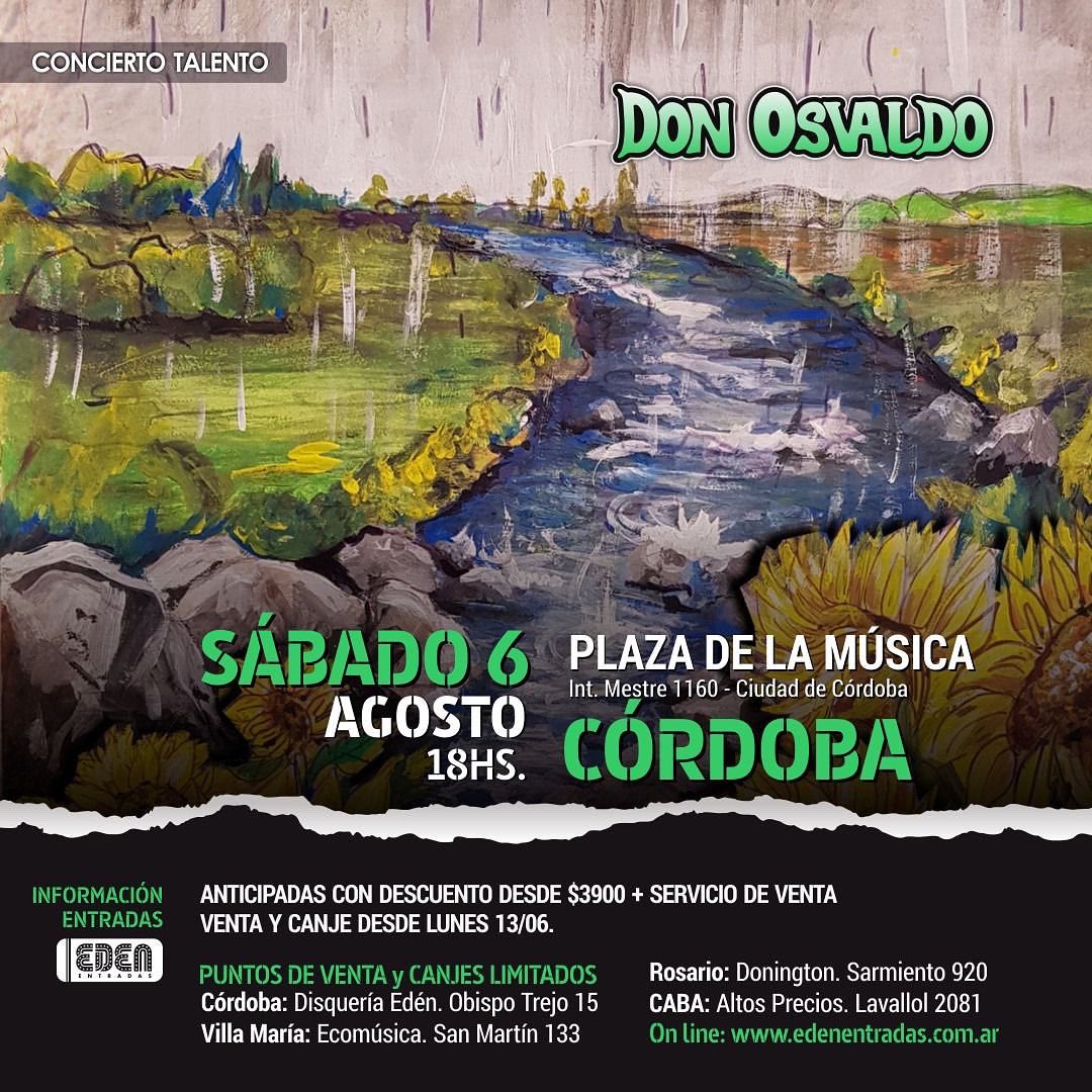 PlazaDeLaMusica's tweet image. Yo me abrazo a un sentimiento que me cuentan tus secretos 

🗓6 de Agosto
🎫Conseguis tus entradas en @edenentradas 
📍Plaza de la Música