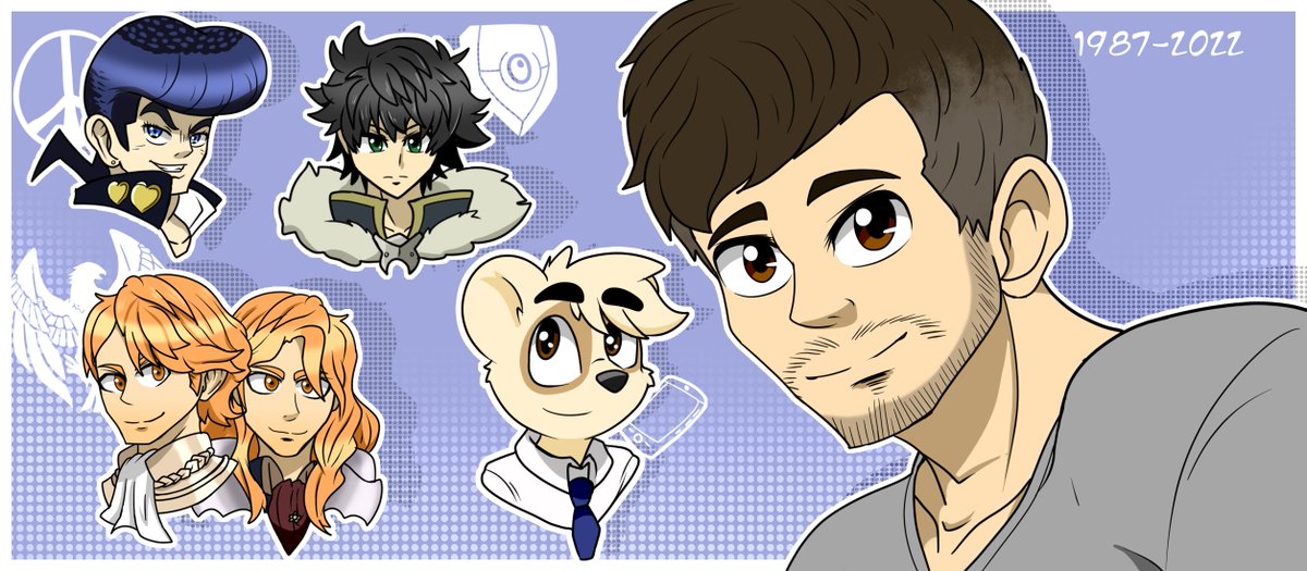 SeekerofWorlds's tweet photo. (1/2) Billy Kametz was really young, and it stings to see him go this fast after giving us Josuke and Ferdinand. My condolences to his loved ones and may he rest. #BillyKametz #RIPBillyKametz #jojo #JoJosBizarreAdventure #shieldhero #aggresuko #FireEmblem #FireEmblemThreeHouses https://t.co/aWwgC6ty2J