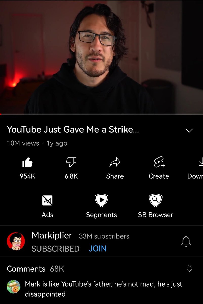 jusanotheridi0t's tweet photo. @YouTube @markiplier He is the best and you just can't stop disappointing him. And all of us
#AnswerUsYouTube
#JusticeForActMan
#YouTubeSidesWithHate
#YoutubeIsCorrupt https://t.co/ozWuDYBny7