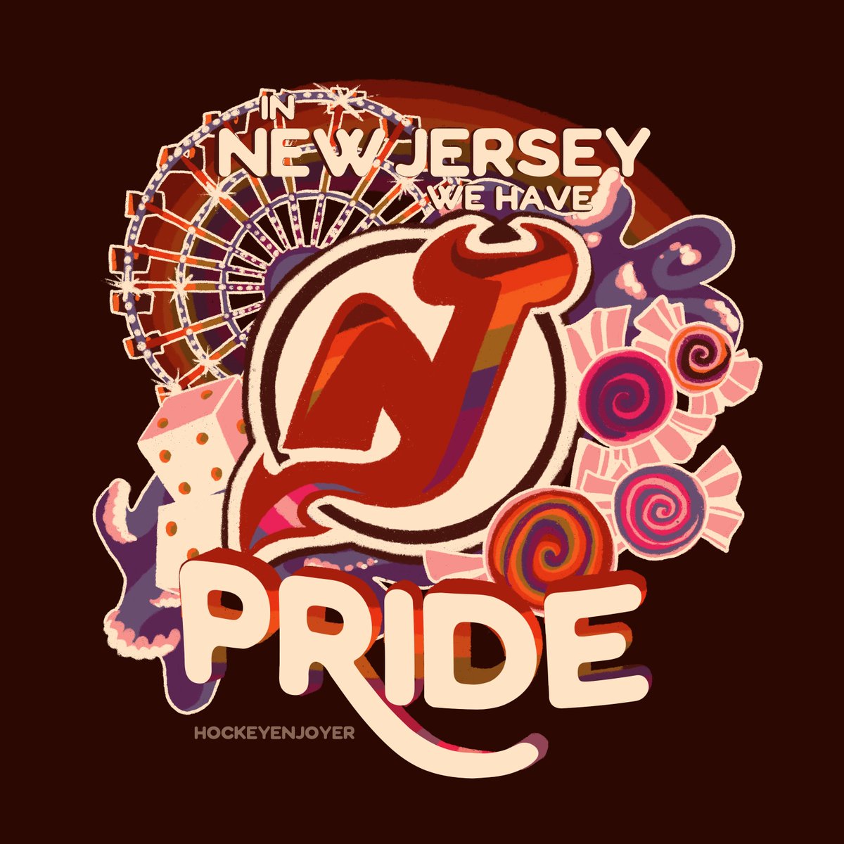 hell-oooooo new jersey! 👹 @NJDevils #NJDevils #Pride