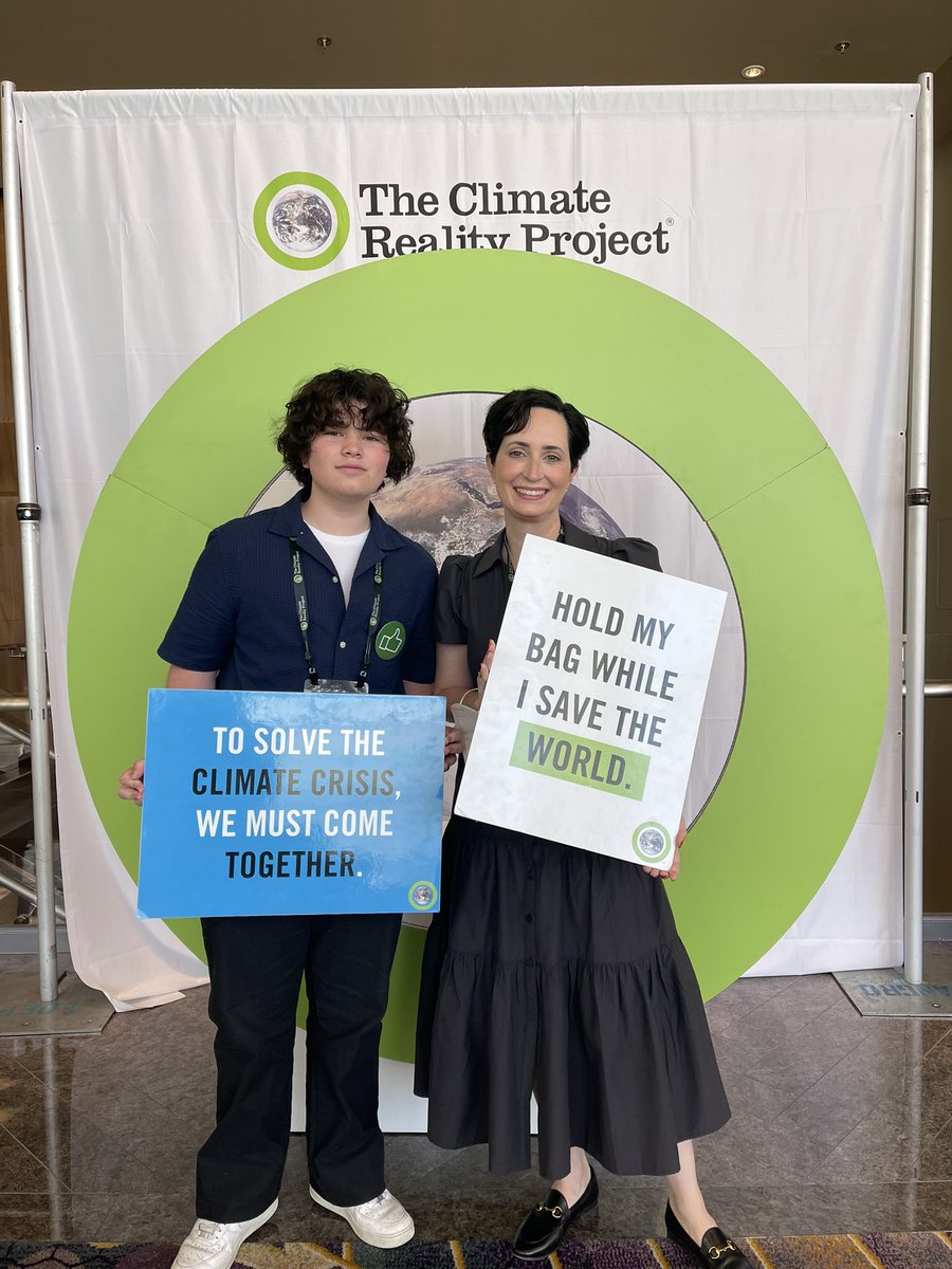 Mother-son bonding weekend with <a href="/ClimateReality/">Climate Reality</a> and <a href="/algore/">Al Gore</a> to learn the tools to become better climate advocates #LeadOnClimate