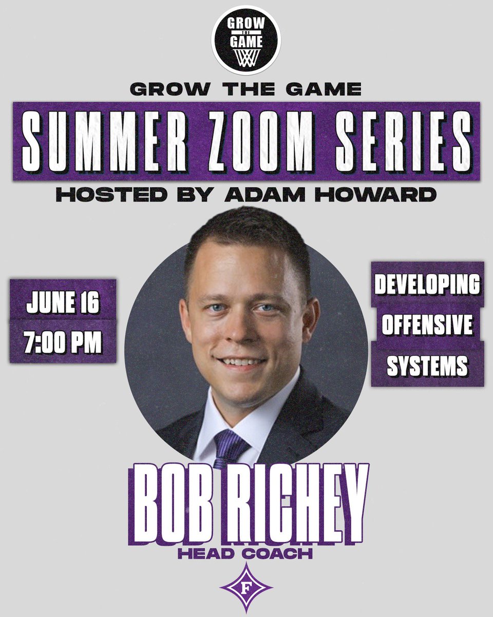 GTGhoops's tweet photo. Our next guest in the summer zoom series with Adam Howard is Bob Richey, head coach of @FurmanHoops. Coach Richey will speak this Thursday at 7PM, Fill out the link below to gain access ⬇️⬇️

https://t.co/d1tMvyHabZ

#GrowTheGame https://t.co/geZYp8l37L