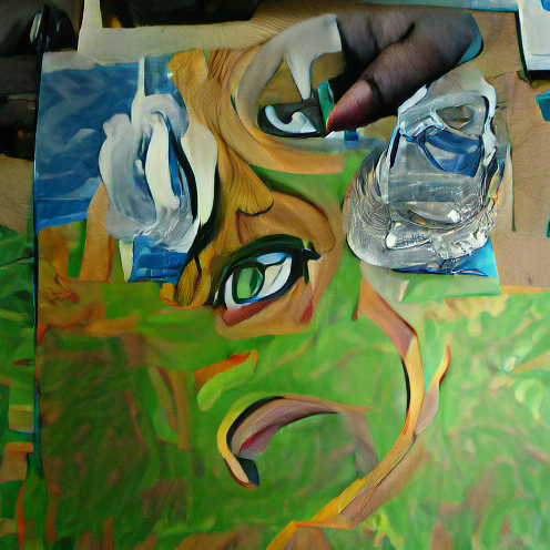 O_T_Human's tweet photo. Work in acrylic challenge yourself stop working on the piece halfway through do another artwork then come back to the first piece (#FHIG) #art #artist #artwork #nft #nfts #nftcollector https://t.co/QUGfc0wtwr