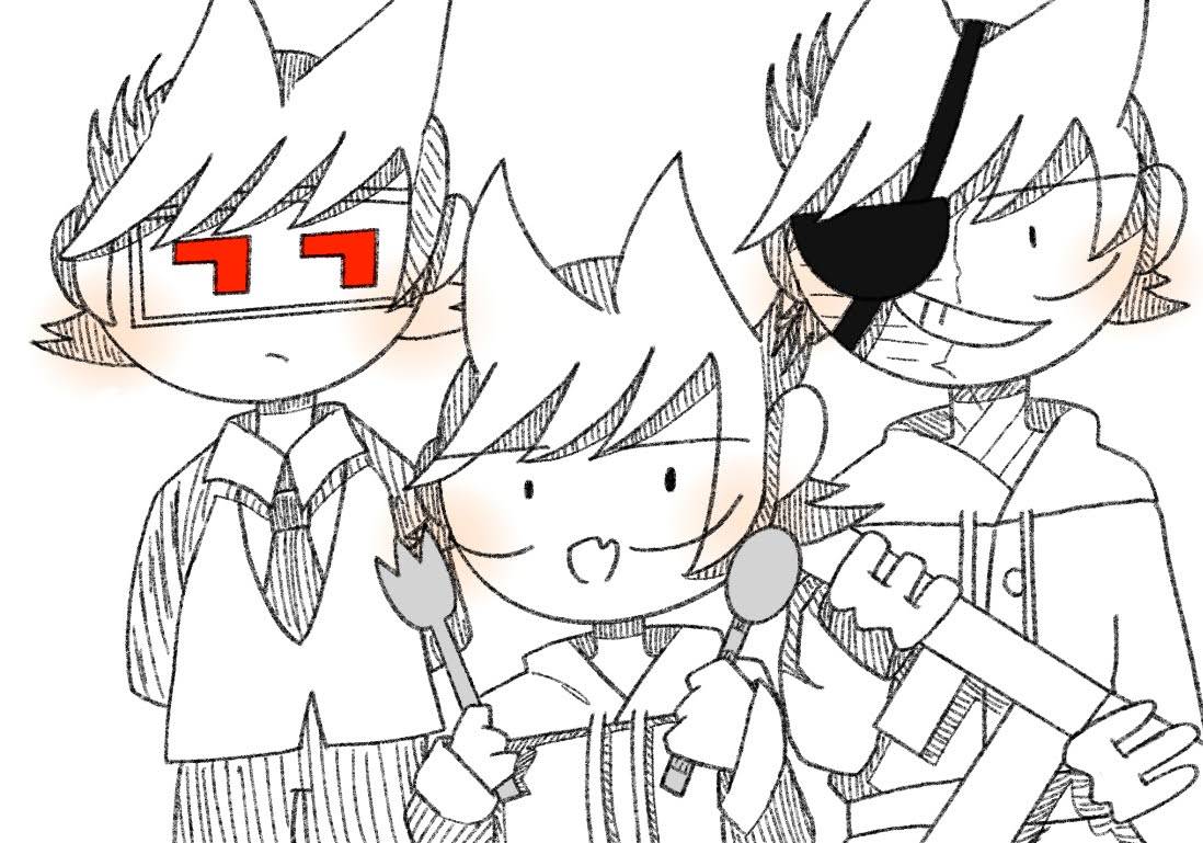 namamugi0126's tweet photo. 推しを3人詰めたぜ
 #Eddsworld  #Tord   #FTord  #Mattsworld https://t.co/B5BgW31gFP