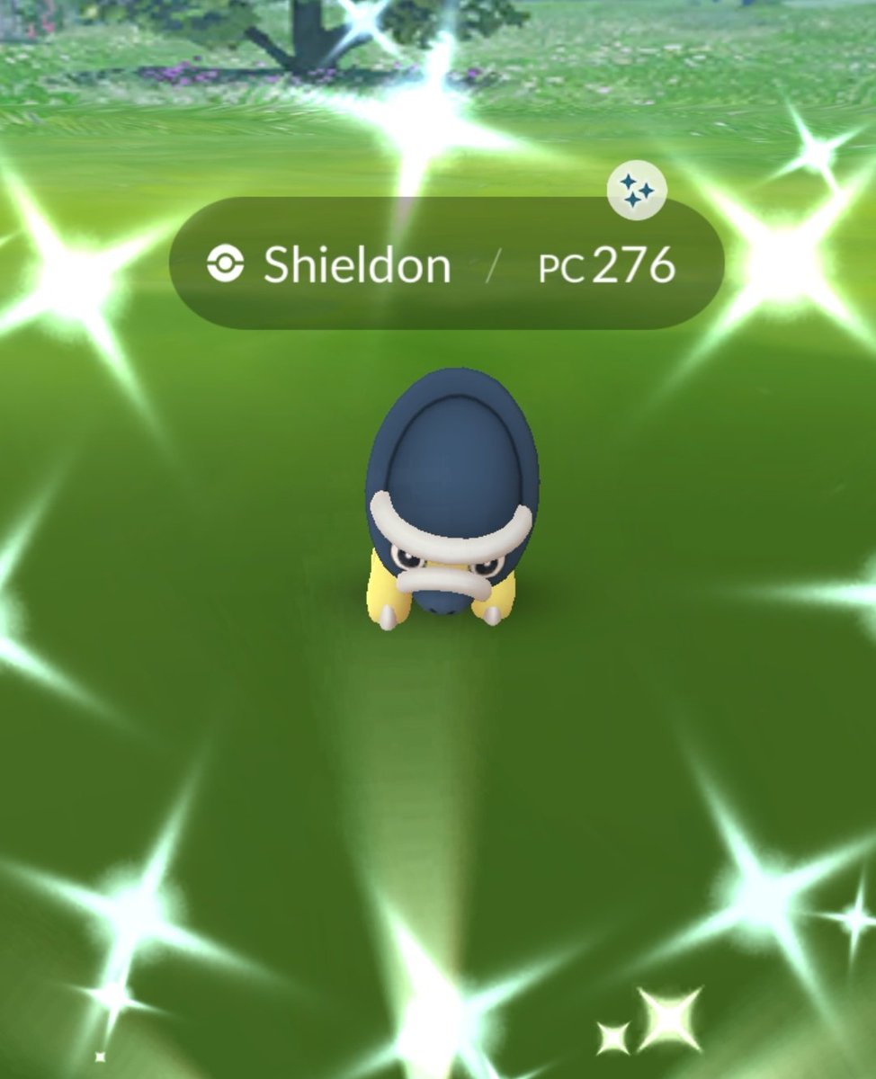 SirWhisteron's tweet photo. Prehistoric shiny!! ✨✨✨
#PokemonGO #ShinyCheck #shinyshieldon #shiny #myshiny https://t.co/9xyC0Ri97P