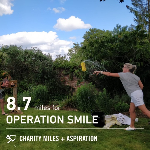 LatersBabyUK's tweet photo. #FiftyFans I zumba’d, walked, retained my flossing crown, and threw sponges for 8.7 @CharityMiles for @operationsmile & #MoveYourButt🍑 https://t.co/07hL8x2txD