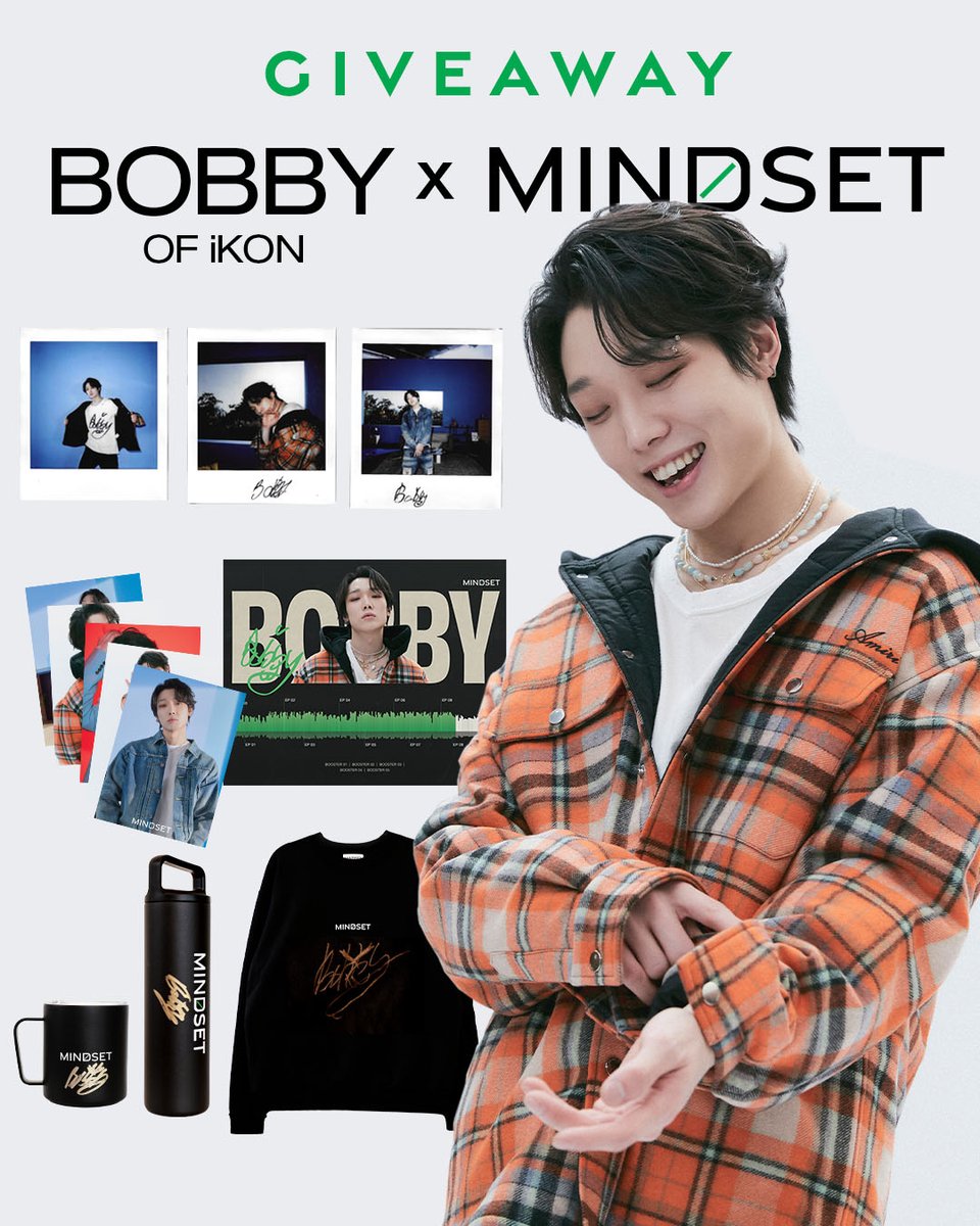 mindset_dive's tweet photo. To celebrate the launch of BOBBY's video Collection, we have a very special giveaway. Enter at the link below to win an exclusive BOBBY x Mindset package. The giveaway closes on 7/3/2022 at 11:59 pm PT.

@YG_iKONIC #BOBBY_Mindset #BOBBY 

https://t.co/BecngEVI27 https://t.co/6PPonoy0s1