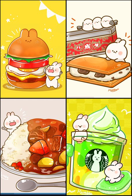 食べ物イラストのtwitterイラスト検索結果