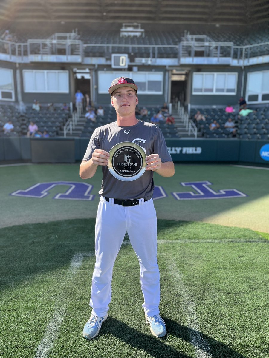 Congratulations to Stix East 2023 Prospects Black for winning the 17/18U Division of the North Texas Championship at TCU.

MVP: Ian McCracken (perfectgame.org/Players/Player…)
8R 7H 2 2B HR 7RBI 3SB 

MVPitcher: Sam Webster (perfectgame.org/Players/Player…)
6.0IP 12K 2H 2BB 0ER