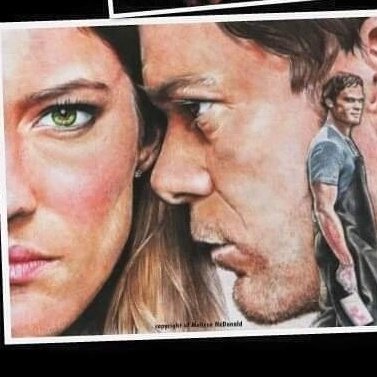 mellimac8's tweet photo. Resharing my @SHO_Dexter portraits including on of @J2thecarpenter as #DebMorgan Like I said, Im a big Dexter fan #dexter #darkpassenger #dexternewblood @derwentart @PrismaColourLtd https://t.co/mLLA7KV0uz