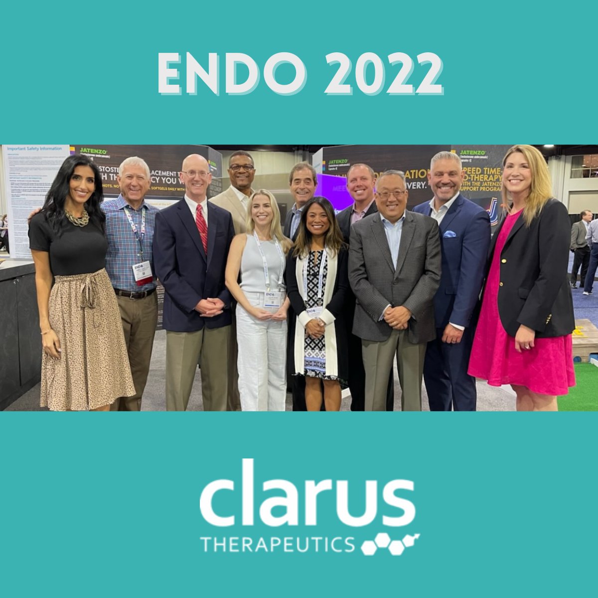 We are thrilled to be in Atlanta for ENDO 2022! #ClarusThera #ENDO2022 #CRXT #menshealth