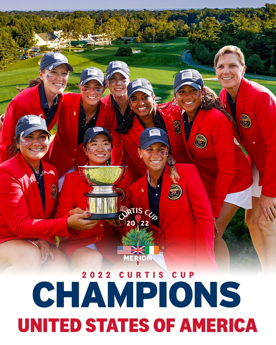 2022 #CurtisCup champs has a nice ring to it 🇺🇸🙌🇺🇸