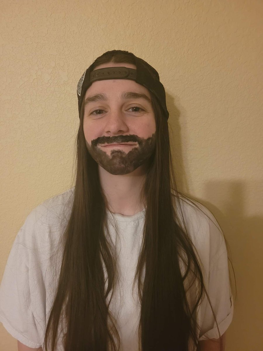 mike_filthy's tweet photo. @MoistCr1TiKaL My wife and I found you last year and now we watch your YouTube content all the time. She wanted me to share a picture of her gender bender take on you before she had her hair cut off to donate. https://t.co/p12mMvWK2h