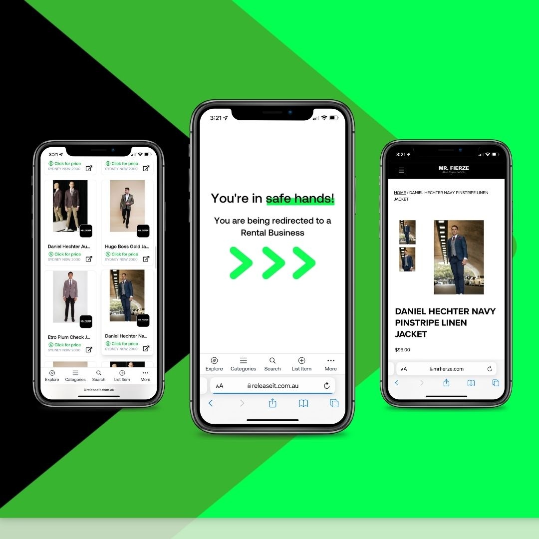releaseitau's tweet photo. On Releaseit, if you click on a product and are redirected to another website, this means you're renting from one of our rental partners! Your lease will be organised through this rental company and will follow their T&amp;Cs. https://t.co/V3ekBgMrgt