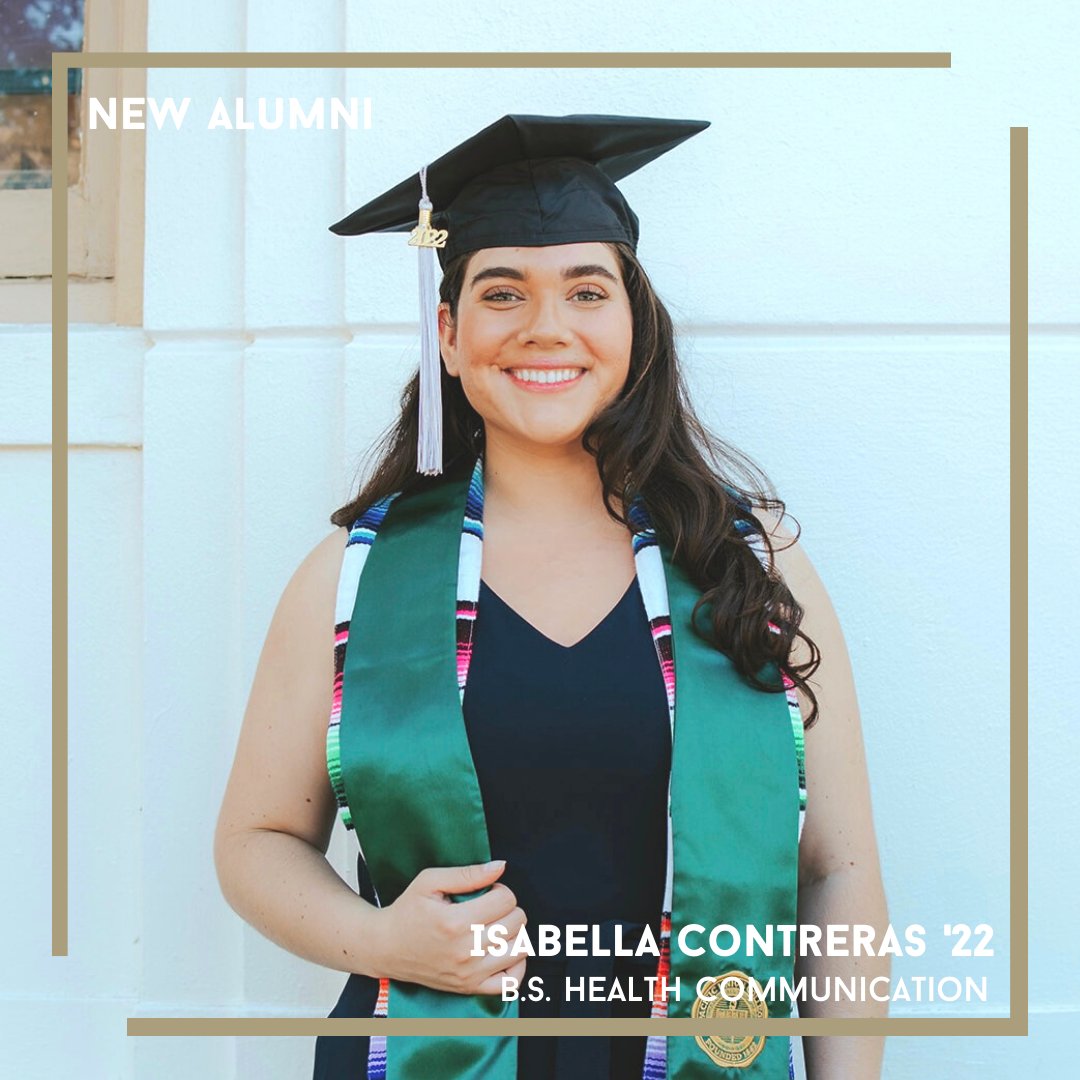 PUCalumni's tweet image. ✨Meet Isabella Contreras! She will be graduating with a B.S. in Health Communication.✨
Congratulations, Isabella! 🎉 
Welcome to the PUC Alumni community. 💚

 #classof2022 #healthcommunication #firstgenerationstudent #alumni #pucalumni #pacificunioncollege #graduation