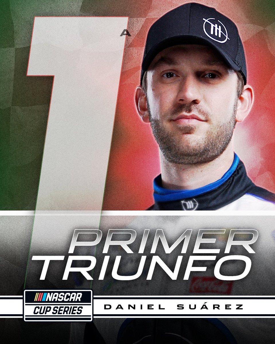 NASCAR (@nascar) on Twitter photo RETWEET to congratulate <a href="/Daniel_SuarezG/">Daniel Suárez</a> on his first NASCAR Cup Series win!
¡RETUITEA para felicitar a Daniel Suárez por su primer triunfo en la NASCAR Cup Series! RETWEET to congratulate <a href="/Daniel_SuarezG/">Daniel Suárez</a> on his first NASCAR Cup Series win!
¡RETUITEA para felicitar a Daniel Suárez por su primer triunfo en la NASCAR Cup Series!