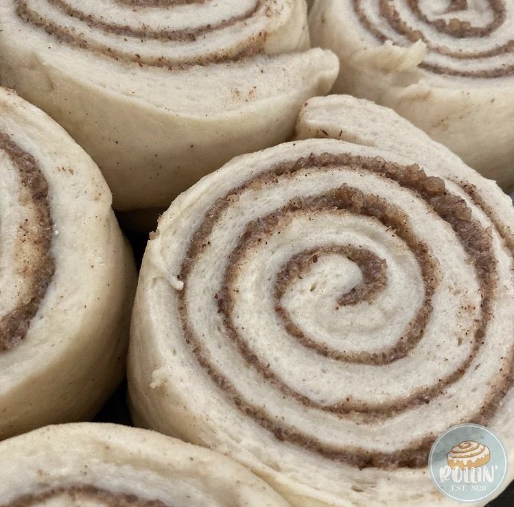 rollintt's tweet photo. The Regina George of cinnamon rolls 😫 it’s giving very much 🌀 I love a good swirl moment!Can never go wrong with classic! 🥳 Our soft, fluffy, melt in your mouth, sweet cinnamon rolls filled with gooey goodness ready to go into the oven! | ig: @rollintt https://t.co/6ESpNU079t