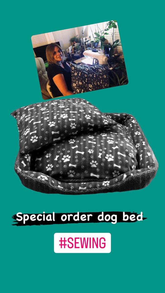 elliemay14290's tweet photo. Making dog beds today #dog #doggy #sewing #sew #homemade #comfy #paws #dogsoftwitter https://t.co/nuSL9T51Jj
