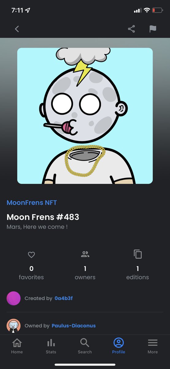 MoonFrens #483 🤙🏼 <a href="/MoonFrensNFTs/">Moon Frens NFT</a>