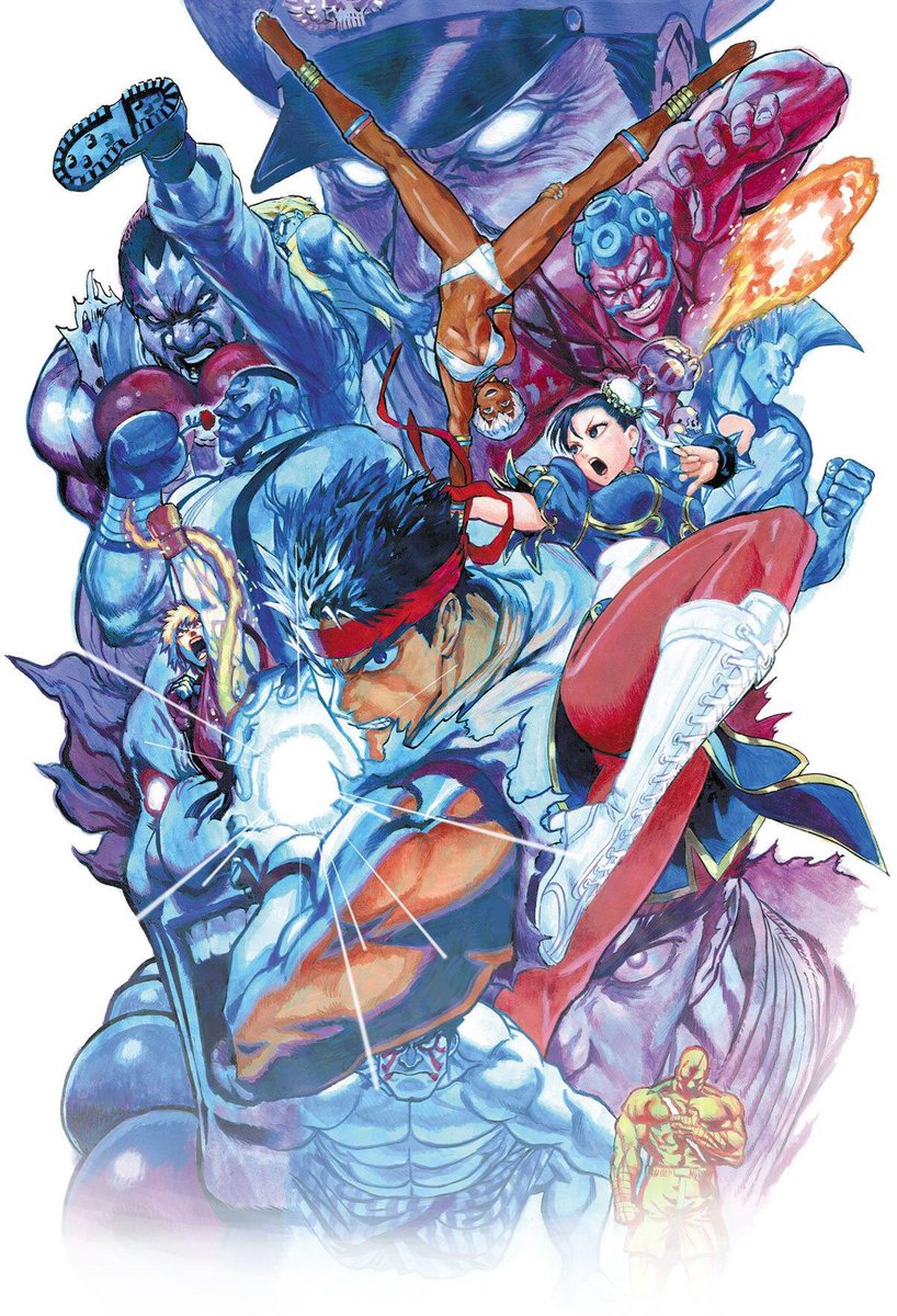 v2TokyoGhost's tweet photo. Thread of Street Fighter illustrations by Yusuke Murata https://t.co/80BTTE1zFK