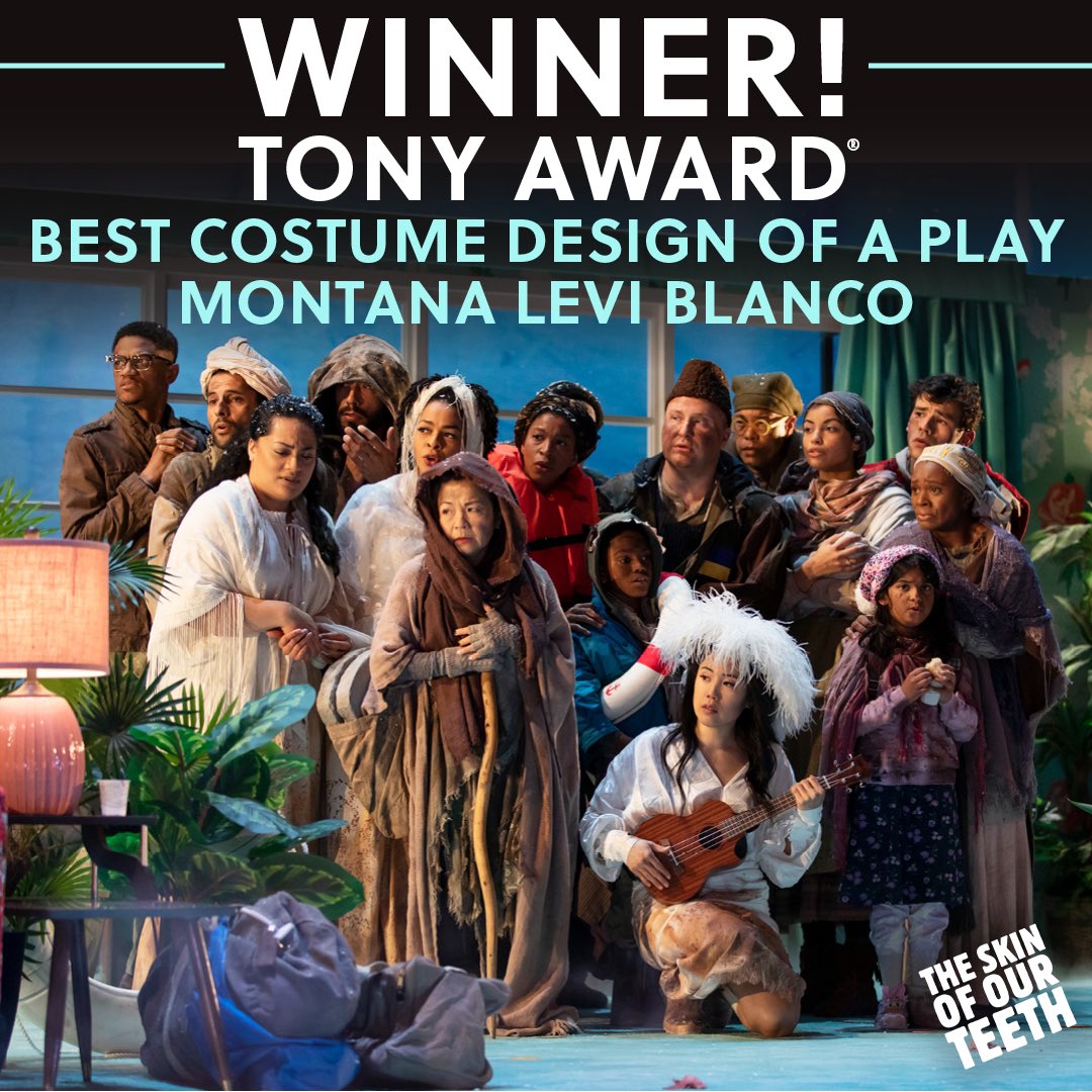 WINNER! Congratulations to Montana Levi Blanco on his Tony Award win for Best Costume Design of a Play!