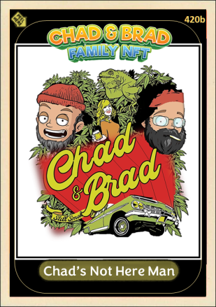 DrMilburn's tweet photo. One of my early on meme art/cards that I did for the awesome crew @chadandbradnft with a tip of the hat to @CheechMarin & @tommychong. This is where the Doc.XD vision all got started. #GetDocXD #DocXDCards. #NFTCommunity #Web3Community https://t.co/9K2NAZlPKS