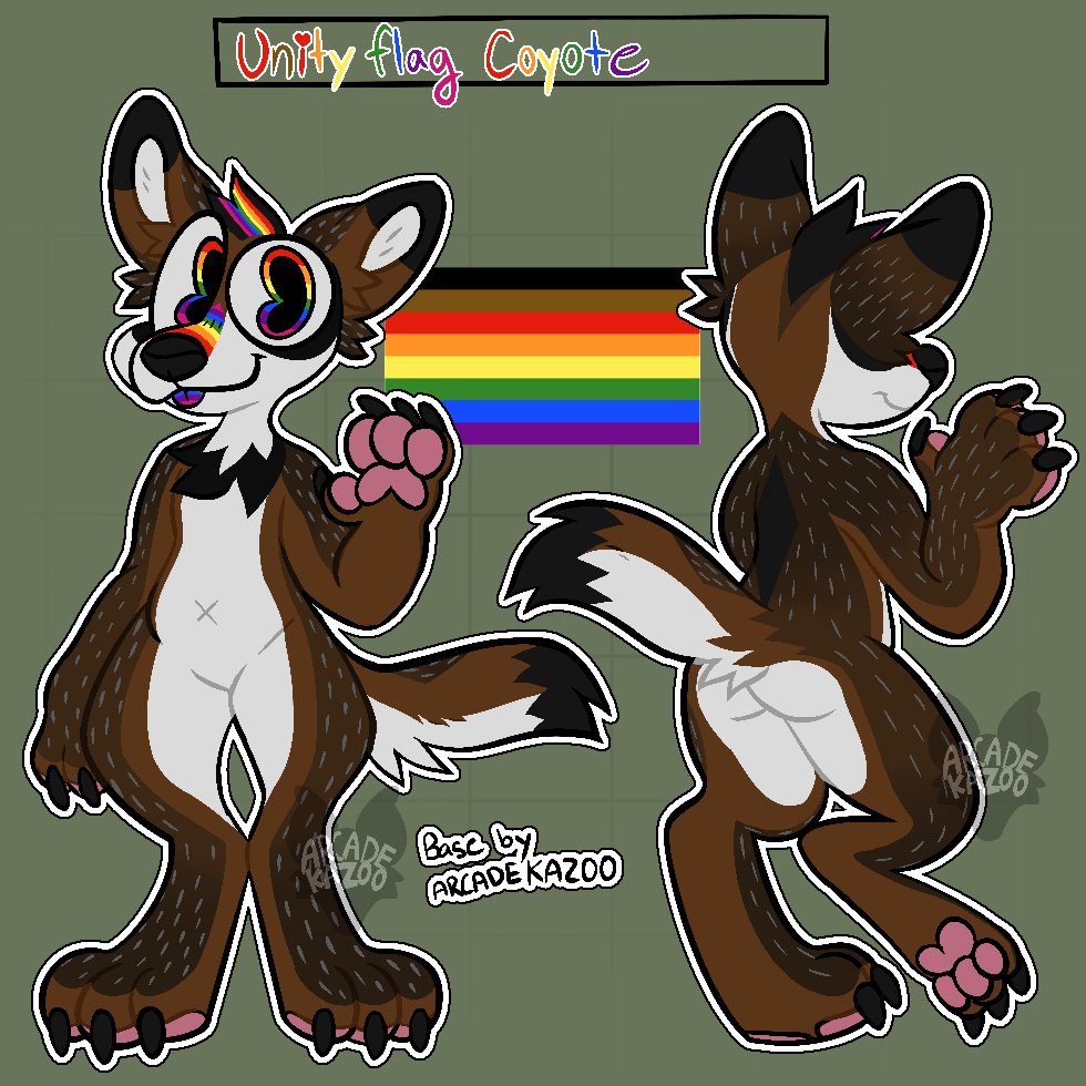 tornadocloudz's tweet photo. Unity Flag Coyote Adopt π
Itβs is the first in my batch of Pride adopts! Offers are open.
Accepting:
-money
-Art
-characters
-etc
#furry #furryart #furryartist #fursona #fursonaart #pride #pridemonth #prideπ #lgbt #lgbtq #prideadopt #furryadopt #furryadoptable #procreate https://t.co/aN5kLfEvAd