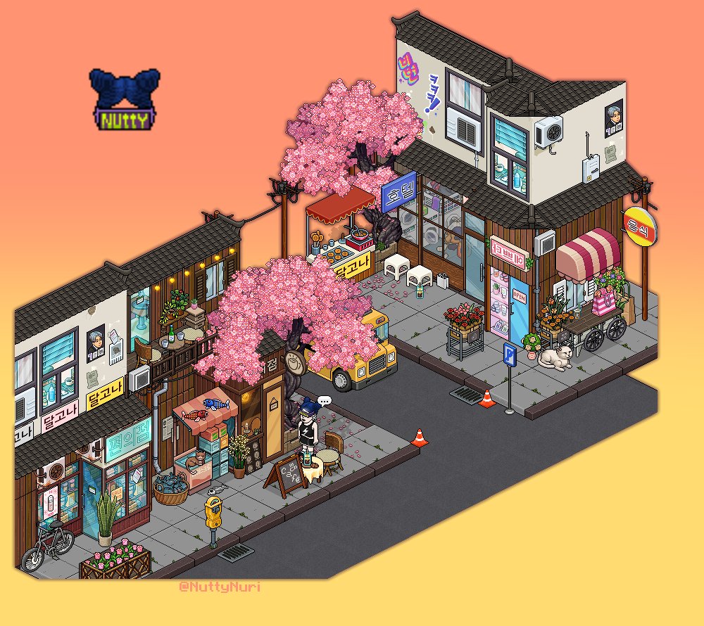 Streets of Korea 🇰🇷🚶‍♂️// Calles de Corea🌸🍙

YT tutorial: youtu.be/N4eHwLApnSs

#Habbo #HabboRoom #SpeedBuild
