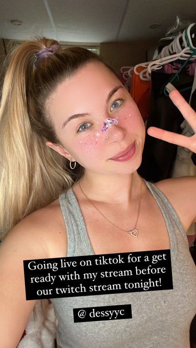 Live on tiktok doing my makeup then twitch after! Tiktok: dessyyc 💖 https://t.co/EpipJ9ugBl
