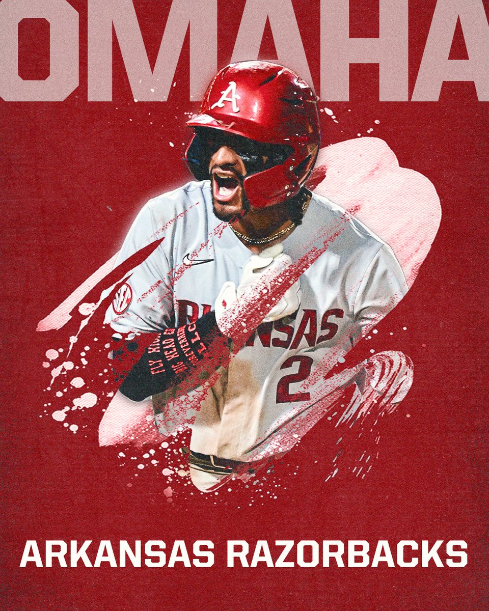 WOO. PIG. SOOIE. 

<a href="/RazorbackBSB/">Arkansas Baseball</a> completes the comeback and is headed to Omaha 🐗