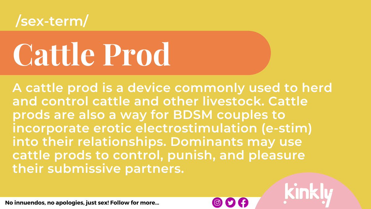 kinkly's tweet photo. Cattle prods deliver more intense e-stim than commercial e-stim sex toys, tasers, and violet wands. Learn more here before diving in: https://t.co/ClllI0HIli #cattleprod #estim #electrosex #sextoys https://t.co/DUGbiyOfzA