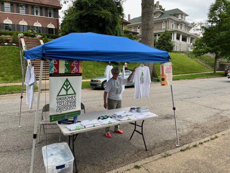 CherokeeTriangl's tweet image. If you’re headed down to Willow Park to listen to The Saints tonight, make sure to stop by our CTA booth. We’ve got T-shirts and Koozies for sale, and you can renew your membership! It’s what helps make our free concerts possible after all. 🙂 #cherokeetriangle