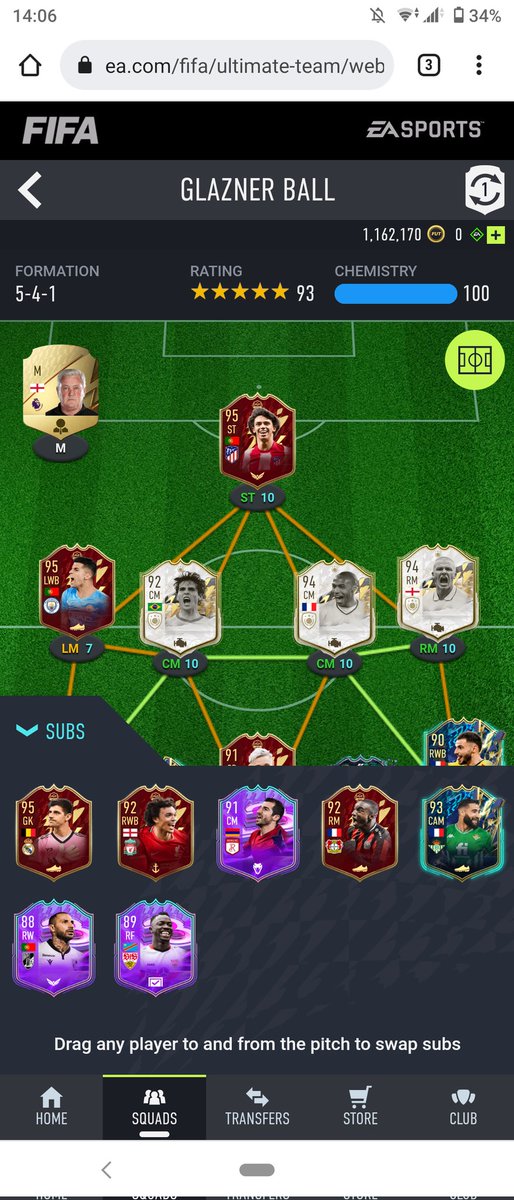 leroyanthony31's tweet photo. Selling Fifa account with over 6 mil worth untreadeable club, 1,2 mil coins liquid as well.
Console PS
Been selling accs for 2 years (check my timeline) not asking for an insane price. 
I only accept PayPal F&amp;F!
#FIFA #FIFA22 #FUT22 #TOTS #endofanera https://t.co/qyjuq6oeIe