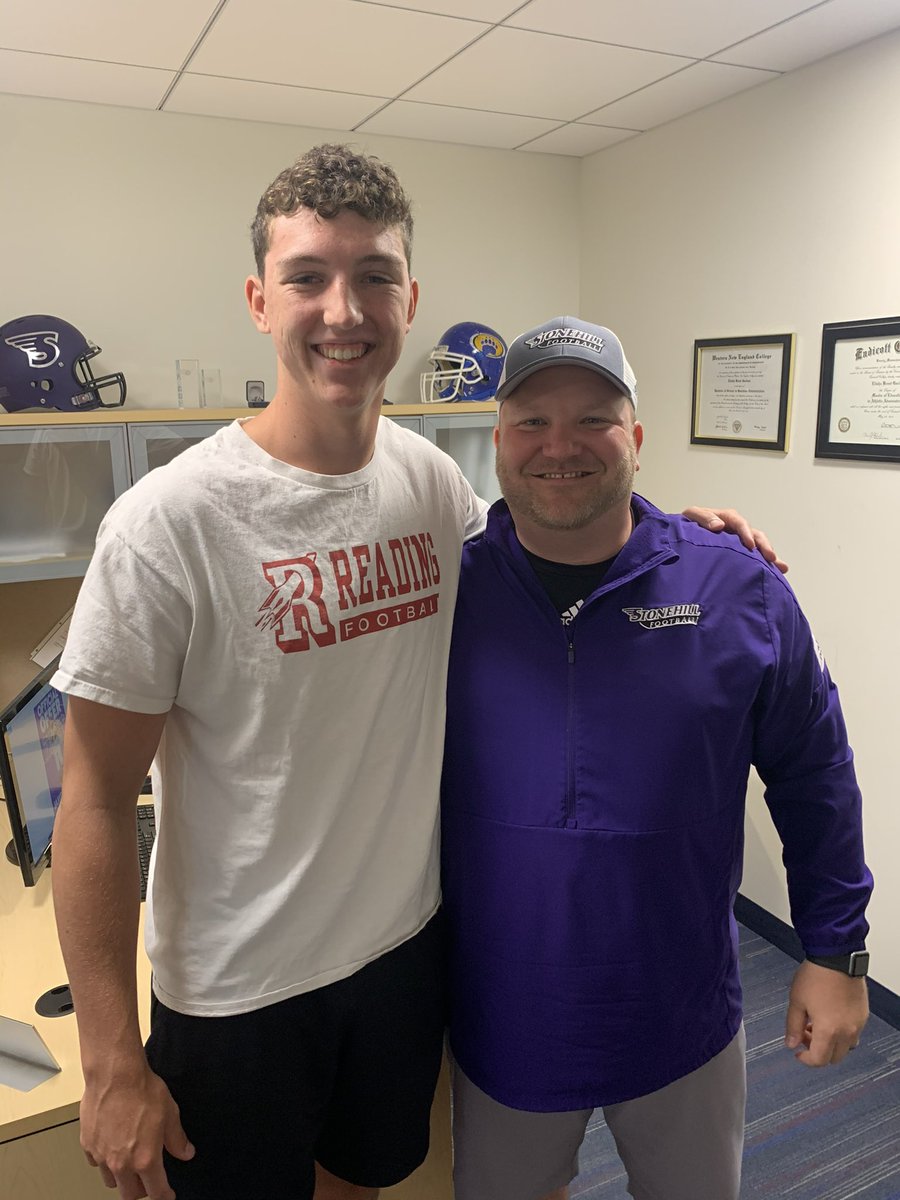 James Murphy (@jamesmurphy2023) on Twitter photo Excited to have received my first D1 offer from <a href="/StonehillFB/">Stonehill Football #DIG</a>!! <a href="/TylerMoody39/">Tyler Moody</a> <a href="/CoachEliGardner/">Coach Eli Gardner</a> <a href="/coachjohnfiore/">Coach John Fiore</a> <a href="/coachsheehan88/">Patrick Sheehan</a> <a href="/rmhs_football/">Rockets Football</a> Excited to have received my first D1 offer from <a href="/StonehillFB/">Stonehill Football #DIG</a>!! <a href="/TylerMoody39/">Tyler Moody</a> <a href="/CoachEliGardner/">Coach Eli Gardner</a> <a href="/coachjohnfiore/">Coach John Fiore</a> <a href="/coachsheehan88/">Patrick Sheehan</a> <a href="/rmhs_football/">Rockets Football</a>
