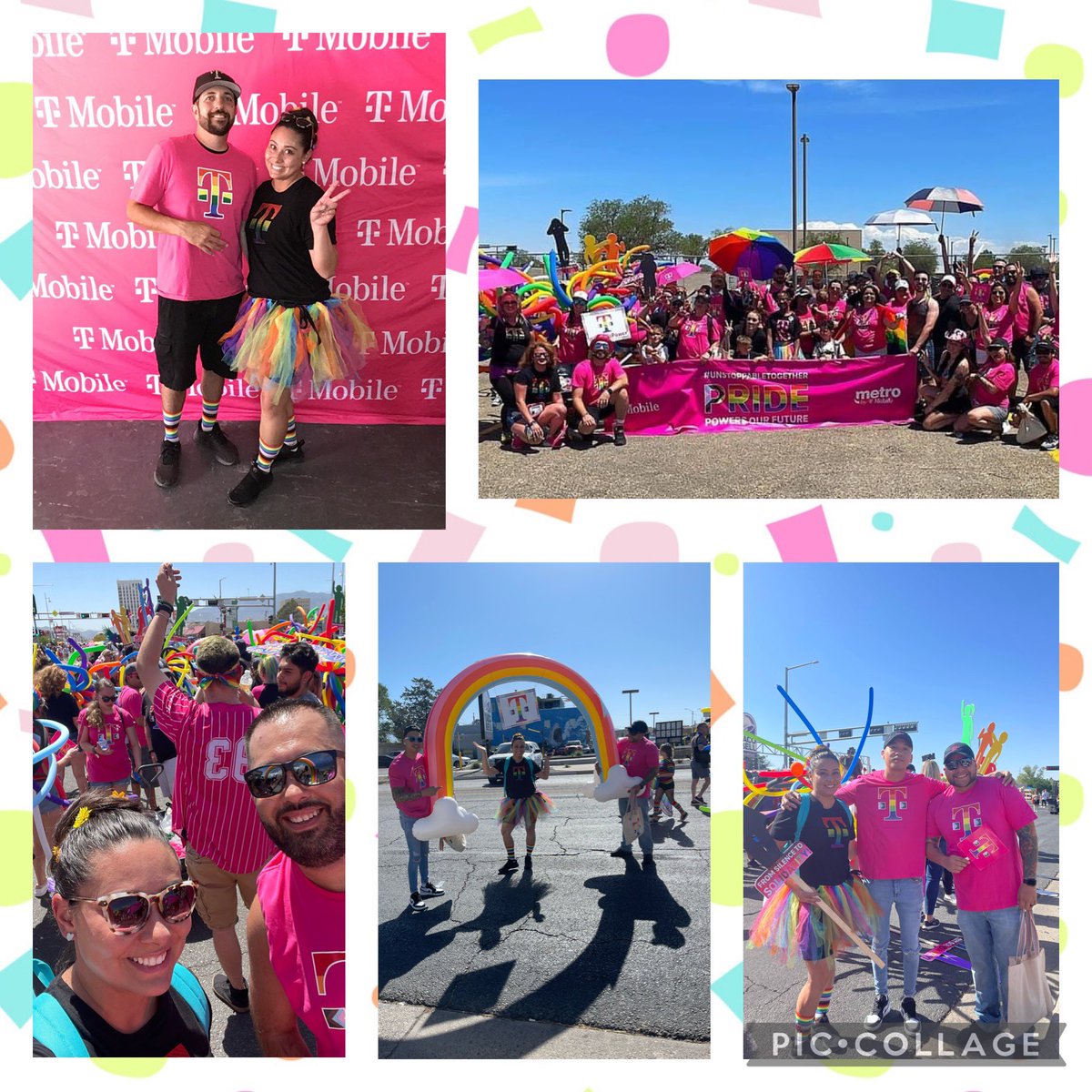 Albuquerque PRIDE parade was so much fun! I love working for a company who shows endless support! #HappyPride #BeYou #Love