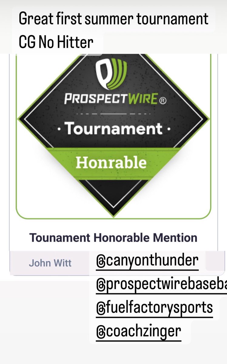Great First Tournament of the summer!