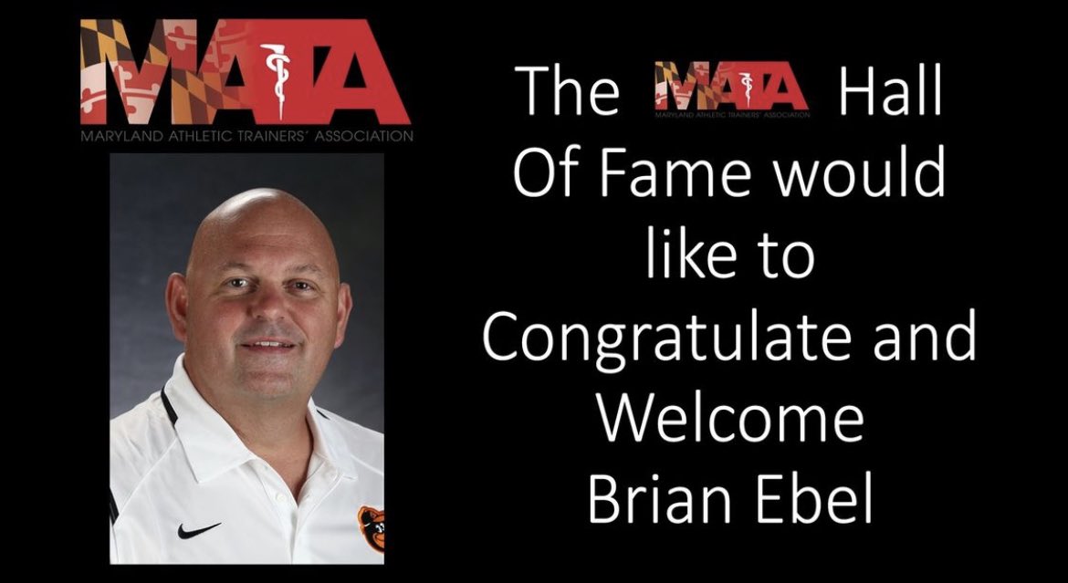 Hall Of Fame!  We honored 2 new inductees for the #MATA #HOF. Congratulations Amy Magladry and Brian Ebel. 
Brian will be honored by <a href="/Orioles/">Baltimore Orioles</a> on Sunday, Father’s Day before the game. 
#FathersDay #mata #nata #maata <a href="/NATA1950/">NATA</a> <a href="/D3_MAATA/">MAATA</a>