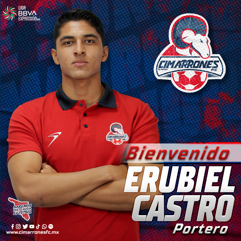 CimarronesFC's tweet photo. ¡Llega refuerzo para la portería! 🧤

🐏 Erubiel Castro @Erubiel__ tiene 19 años y estuvo en @ClubSantos 
 
#SabemosQueTeGustaElFut | #SomosdeSonora https://t.co/mh4gvAu6Kg