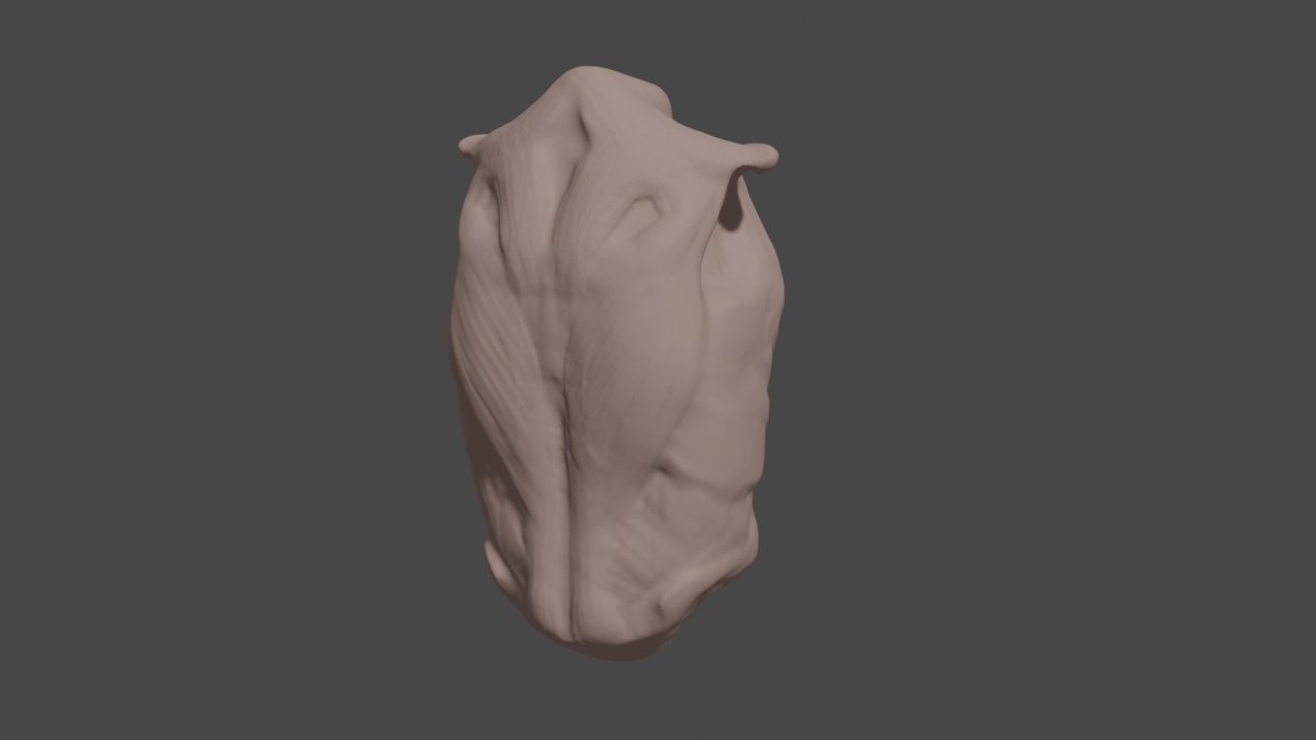 Nate3991's tweet photo. sculpting practice for the first time in a very long time. 

They a beefy boi, I definitely need a lot of practice seeing as this took me way to long. 

#sculpting #Blender3d https://t.co/UdKIPjUiPf