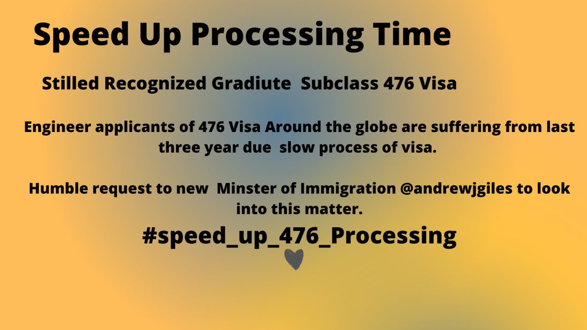 BasitAly6's tweet photo. We are waiting since 3 years plz reduce visa processing time and speed up processing time.
@andrewjgiles @AlboMP @SkyNewsAust @AusHCPak https://t.co/jdR2YDN4wT