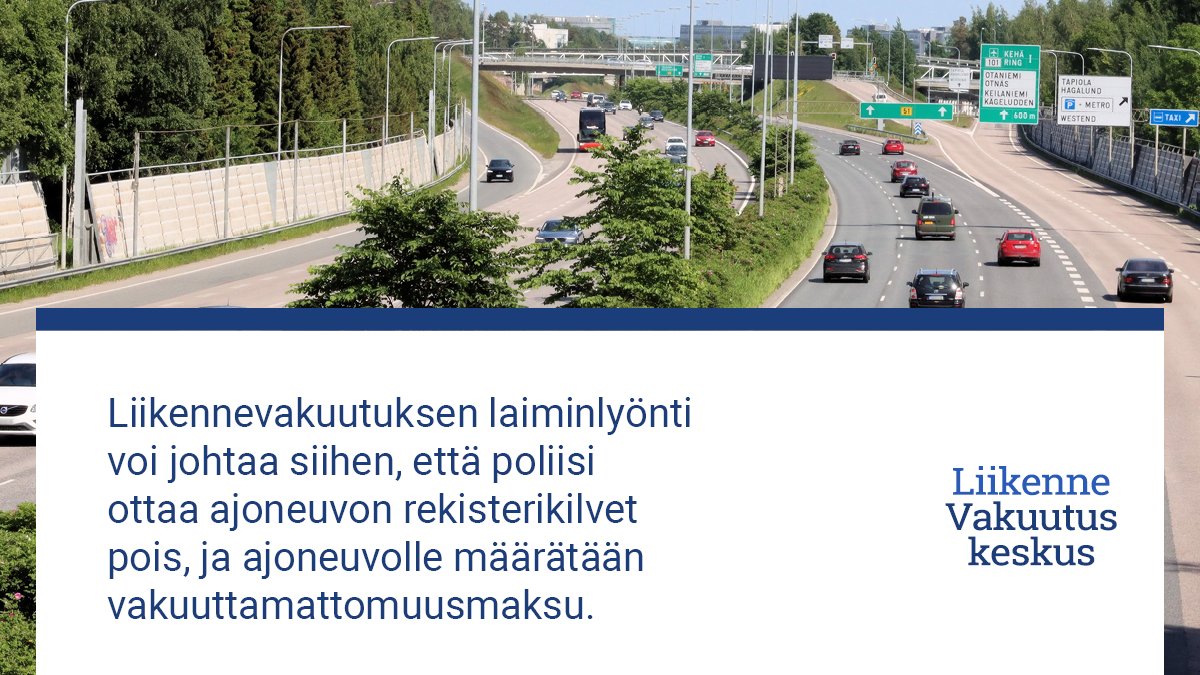 LiikenneVK's tweet photo. ‼️Ajoneuvon rekisteröinnin ja vakuuttamisen laiminlyönnit näkyvät viranomaisten rekistereissä entistä selvemmin.
‼️Ajoneuvon käyttö liikenteessä on kiellettyä, jos se on vakuuttamatta tai rekisteritietoihin vaikuttavat muutokset ilmoittamatta.
Lue lisää:⬇️
https://t.co/u2HEvDpDka https://t.co/ZVXopyGtLp
