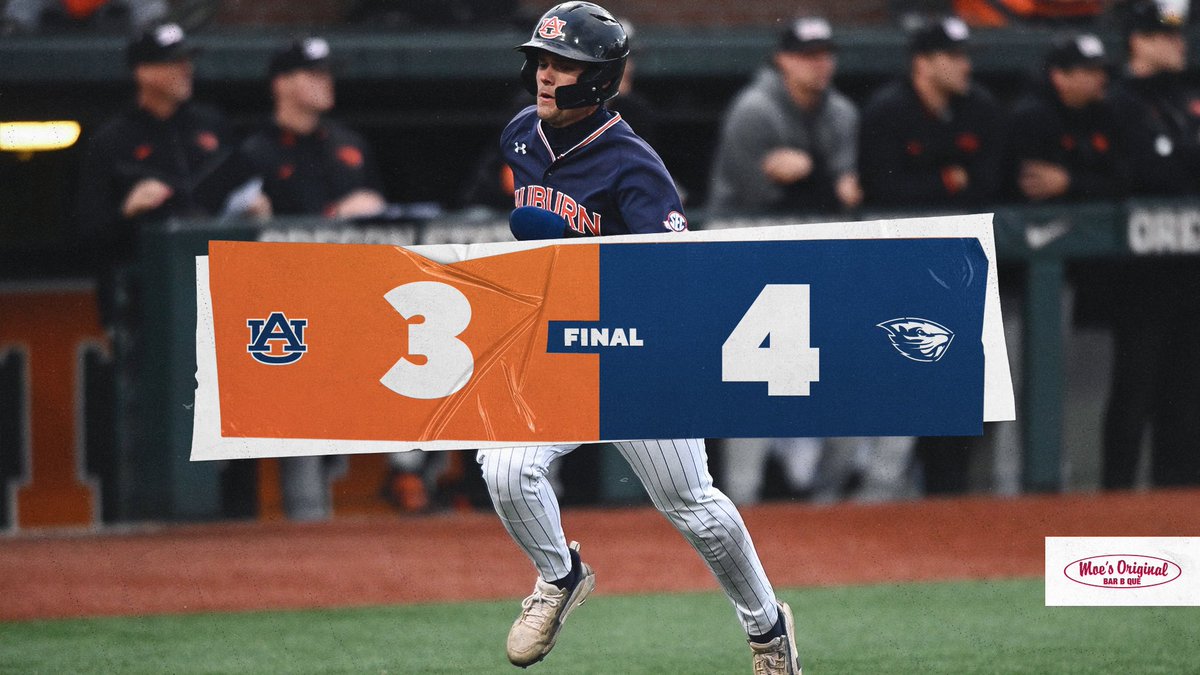 AuburnBaseball's tweet photo. Final from game two.

We’ll look to win it tomorrow.

#WarEagle https://t.co/9G1nYDYI4P