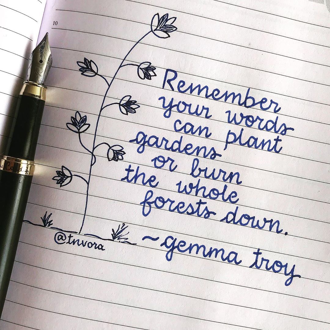 Choose your words carefully!

#handwritten #inkpens