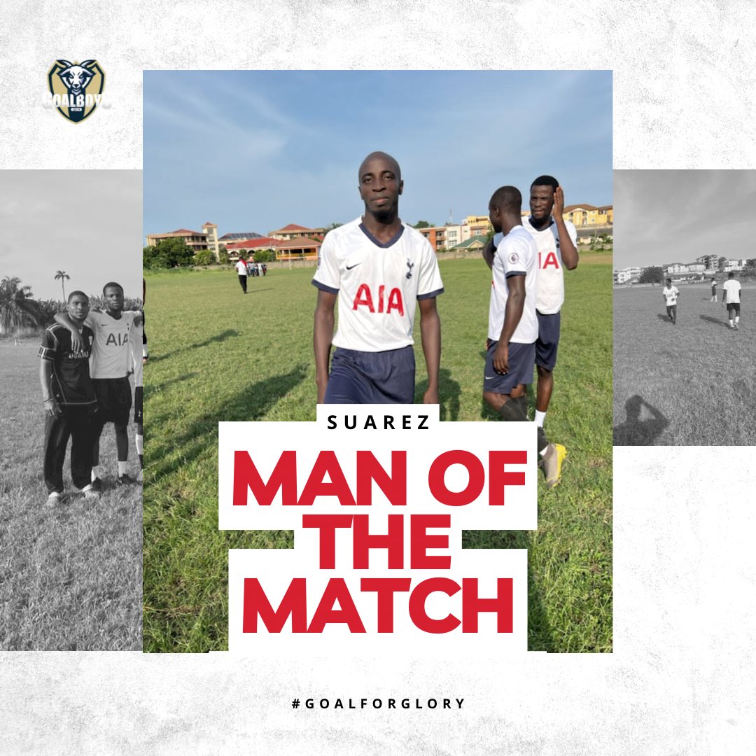 GoalBoys_'s tweet photo. Suarez 🍾🍾🍾🍾
You did great!! Keep it up 🥇🔥🎉

#MOTM
#goalforglory 🎉 https://t.co/oxxJPf4Kjn